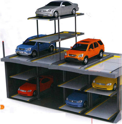 Automated Capacity Multiple Cars Puzzle Parking System With 1 Year Warranty